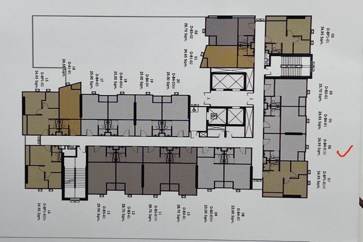 รูป ขายดาวน์ คอนโด Origin Place Phetkasem  ติด MRT ภาษีเจริญ 0 เมตร ตรงข้ามซีคอนบางแค 1 Bedroom Duo Space ชั้น 5  35.27 ตร.ม. - รูปที่ 10/16
