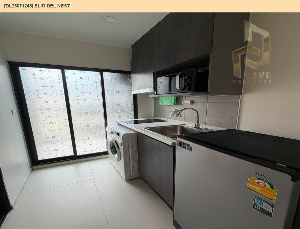 รูป DL26071245 ให้เช่าคอนโด เอลลิโอ เดล เนสท์ (Elio Del Nest) ใกล้ BTS อุดมสุข พร้อมเข้าอยู่ โทรด่วน 0653619502 LineID @952jdxxk - รูปที่ 5/6