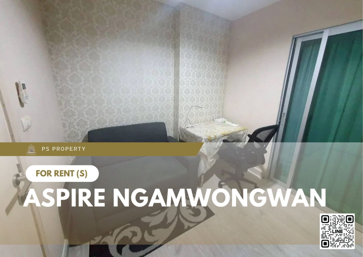รูป ให้เช่า 📍 Aspire Ngamwongwan 📍 เฟอร์นิเจอร์ และ เครื่องใช้ไฟฟ้าครบ ใกล้เดอะมอลล์งามวงศ์วาน - รูปที่ 1/6