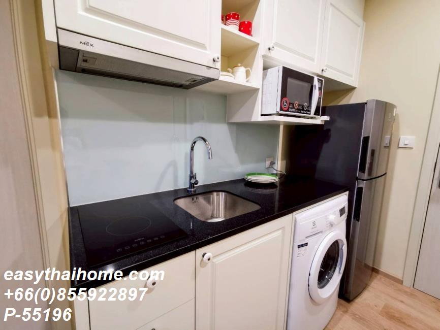 รูป P-55196 | โนเบิล รีโคล สุขุมวิท 19 🔥✨ คอนโดให้เช่า 1 ห้องนอน ชั้นสูง วิวเมือง เฟอร์นิเจอร์ครบ พร้อมเครื่องซักผ้า ใกล้ MRT สุขุมวิท และ BTS อโศก  - รูปที่ 9/15