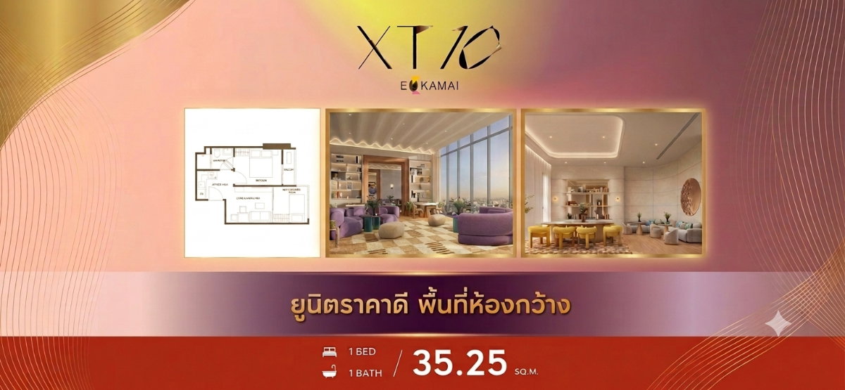 รูป 🔥For Sale XT 10 Ekkamai 1 bed 35 sq.m. Selling Price : 4,800,000 Call/Line : 0954597992  - รูปที่ 3/9