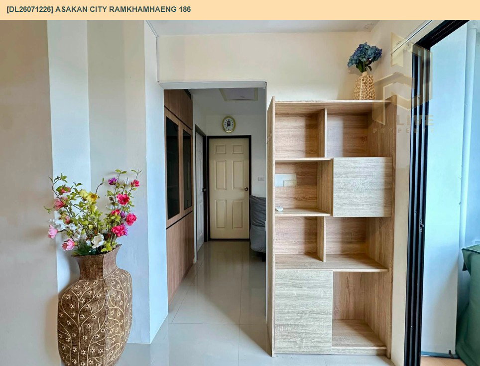 รูป DL26071226 ให้เช่าคอนโด อัสสกาญจน์ ซิตี้ รามคำแหง 186 (Asakan City Ramkhamhaeng 186) ใกล้ - พร้อมเข้าอยู่ โทรด่วน 0638692663 LineID @952jdxxk - รูปที่ 6/14