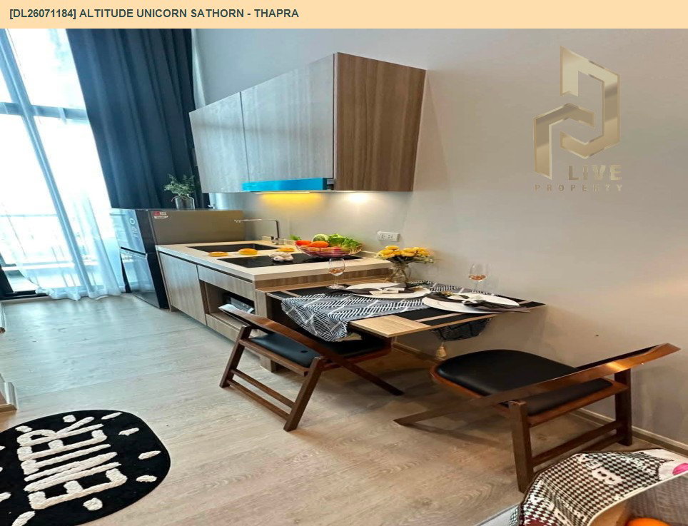 รูป DL26071184 ให้เช่าคอนโด อัลติจูด ยูนิคอร์น สาทร - ท่าพระ (Altitude Unicorn Sathorn - Thapra) ใกล้ BTS ตลาดพลู พร้อมเข้าอยู่ โทรด่วน 0638692663 LineID @952jdxxk - รูปที่ 6/17