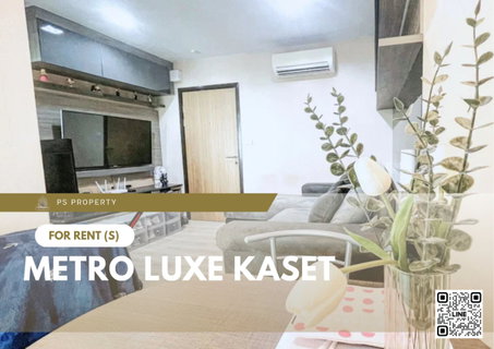 รูปภาพ For rent 📍 Metro Luxe Kaset 📍 Fully furnished and equipped, near Kasetsart University, Bang Khen