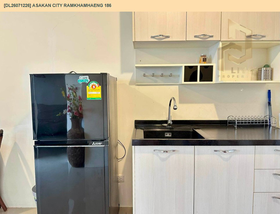 รูป DL26071226 ให้เช่าคอนโด อัสสกาญจน์ ซิตี้ รามคำแหง 186 (Asakan City Ramkhamhaeng 186) ใกล้ - พร้อมเข้าอยู่ โทรด่วน 0638692663 LineID @952jdxxk - รูปที่ 7/14