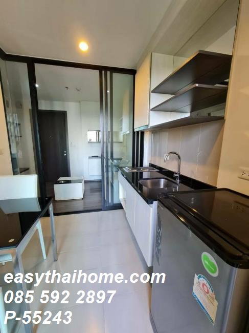 รูป P-55243 📢 ให้เช่าคอนโด The Base Park East Sukhumvit 77 ใกล้ BTS พระโขนง 1 นอน 1 น้ำ ชั้น 7 30 ตร.ม. วิวสระ Line: @easythaihome 085-592-2897 - รูปที่ 9/10