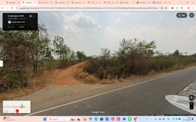 รูป [โฉนดครุฑแดง] ที่ดิน 37 ไร่ เมืองกาญจน์ ติดถนน 3158 พร้อมโอนทันที เหมาะลงทุนโลจิสติกส์ - รูปที่ 5/5