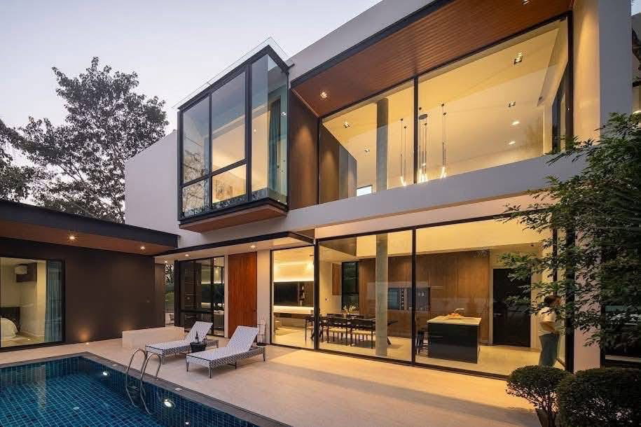 ขาย Modern Pool Villa บนที่ดินกว่า 1 ไร่ โซนสันกำแพง  4 ห้องนอน 5 ห้องน้ำ