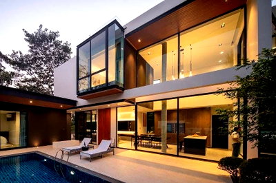 บ้านเดี่ยว เชียงใหม่ : ขาย Modern Pool Villa บนที่ดินกว่า 1 ไร่ โซนสันกำแพง  4 ห้องนอน 5 ห้องน้ำ