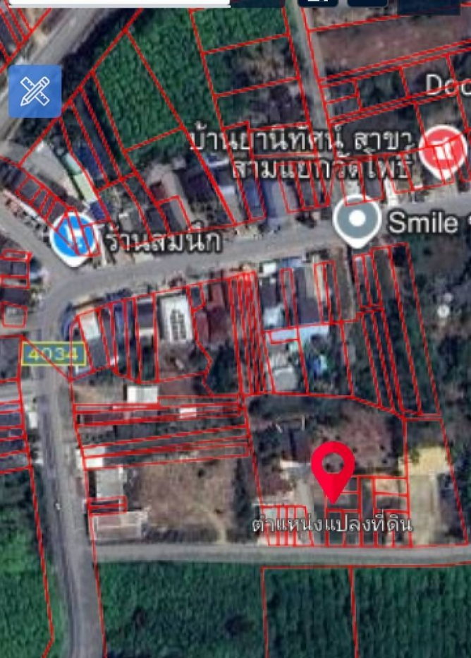 รูป ขายที่ดิน 4 ห้องกว้าง 20 ม.ลึก 20 ม.เนื้อที 100 ตรว. ใกล้ อำเภอคลองหอยโข่ง เซเว่น น้ำไม่ท่วม ราคาห้องละ 390,000 ขายยกแปลง 4ห้องรวม 1,560,000. - รูปที่ 1/5