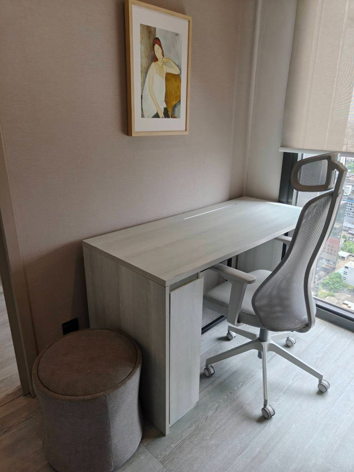 รูป Condo for RENT: The Line Sukhumvit 101 𝐒𝐢𝐳𝐞 : 33 sqm.  1 Bed 1 Bath /Corner / River View + Bang Kachao view / Balcony / High Ceiling 3.3m. on 26th - รูปที่ 8/16