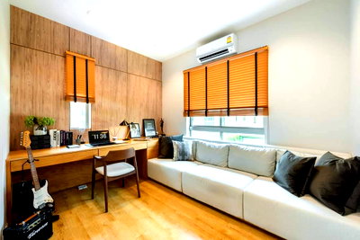 Houses for sale วิทยาลัยเทคนิคมีนบุรี : For Sale: Modern Detached House at Siamese Kin Ramintra (SCG Innovation) – Energy Saving & Cool House, Near Pink Line