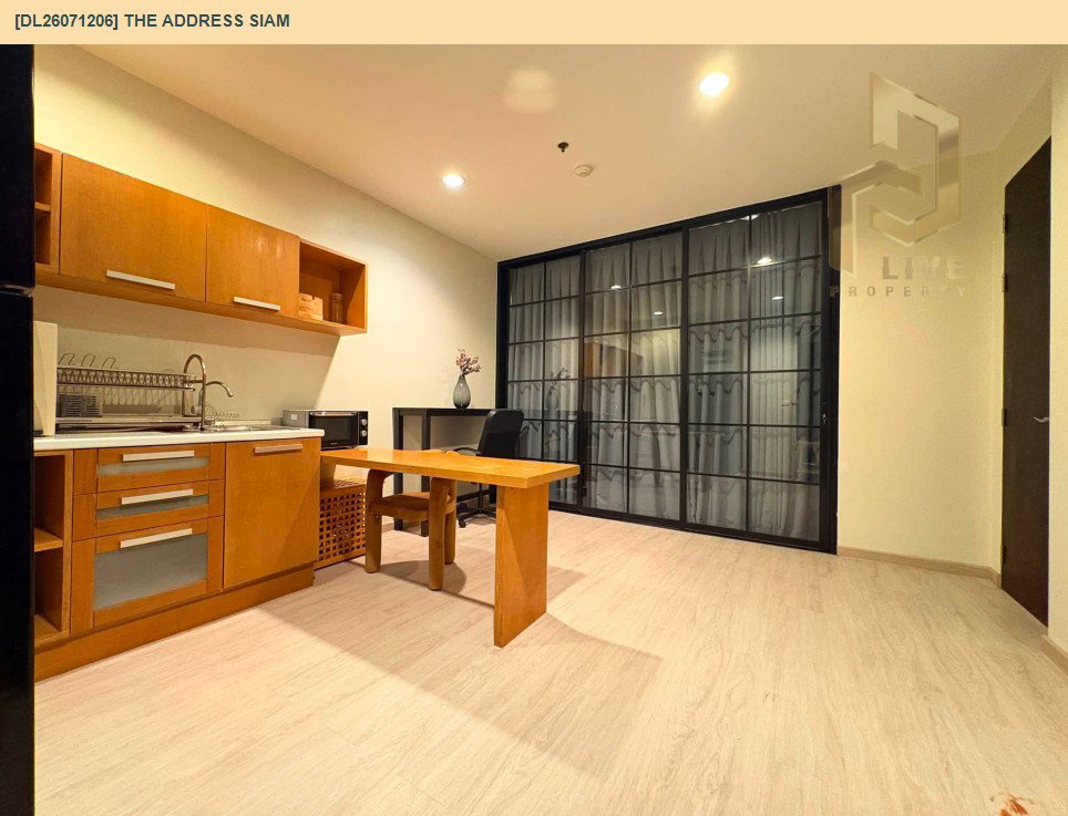 รูป DL26071206 ให้เช่าคอนโด ดิ แอดเดรส สยาม (The Address Siam) ใกล้ BTS ราชเทวี พร้อมเข้าอยู่ โทรด่วน 0614453194 LineID @952jdxxk - รูปที่ 4/9
