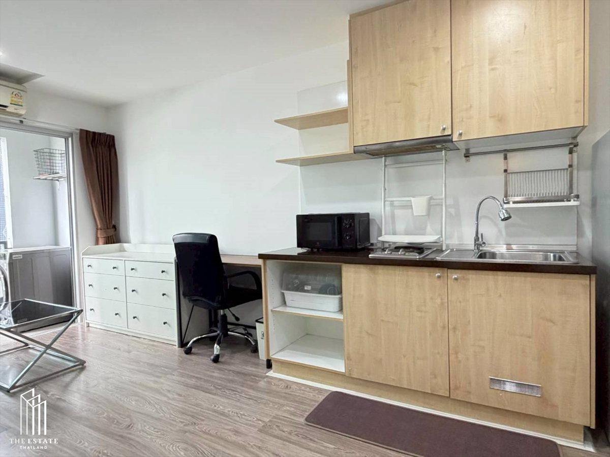 รูป Condo for rent Whizdom @Punnawithi Station 35.05 sq.m. 1 bedroom พร้อมอยู่ ตกแต่งครบ Condo Low Rise 8 ชั้น @2.8MB - รูปที่ 4/9