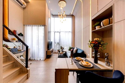 ขายคอนโด : ขายดาวน์ คอนโด Origin Place Phetkasem  ติด MRT ภาษีเจริญ 0 เมตร ตรงข้ามซีคอนบางแค 1 Bedroom Duo Space ชั้น 5  35.27 ตร.ม.