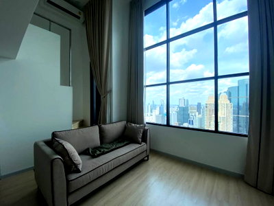 Condos for rent : *Urgent‼️Knightsbridge Prime Sathorn Duplex room high floor 40+ city view best price 🔥DS3839 | Line @Dstay