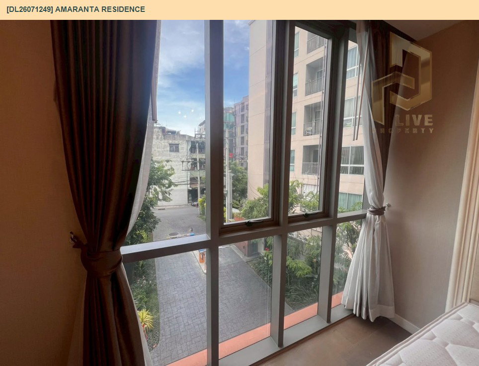 รูป DL26071249 ให้เช่าคอนโด อมรันทา เรสซิเด้นซ์ (Amaranta Residence) ใกล้ MRT ห้วยขวาง พร้อมเข้าอยู่ โทรด่วน 0653619502 LineID @952jdxxk - รูปที่ 5/6