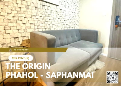 Condos for rent : For rent 🧚‍♂️The Origin Phahol-Saphanmai🧚‍♂️ Beautiful room, pool view, fully furnished with electrical appliances 🚆 near BTS Sai Yut 600 meters.