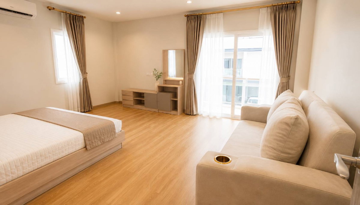 รูป 🏡✨ ให้เช่าบ้านเดี่ยว 2 ชั้น สไตล์โมเดิร์นหรู พร้อมคลับเฮ้าส์และสระว่ายน้ำ #เชียงใหม่ เพียง 68,000 บาท/เดือน ✨🏡  # A2-H0155 - รูปที่ 4/12