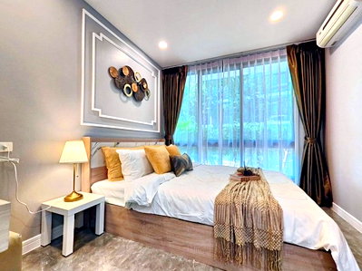 Condos for rent : I Condo Sukhumvit 103, good location, Udomsuk 58, 31.27 sq m. MRT Sri Udom 780 m. BTS Udom Suk 3.1 km. Condo for rent, 1 bedroom, 1 bathroom.