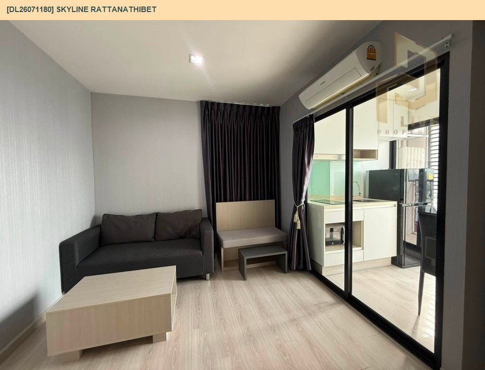 รูป DL26071180 ให้เช่าคอนโด สกายไลน์ รัตนาธิเบศร์ (Skyline Rattanathibet) ใกล้ MRT นนทบุรี พร้อมเข้าอยู่ โทรด่วน 0653619502 LineID @952jdxxk - รูปที่ 3/6
