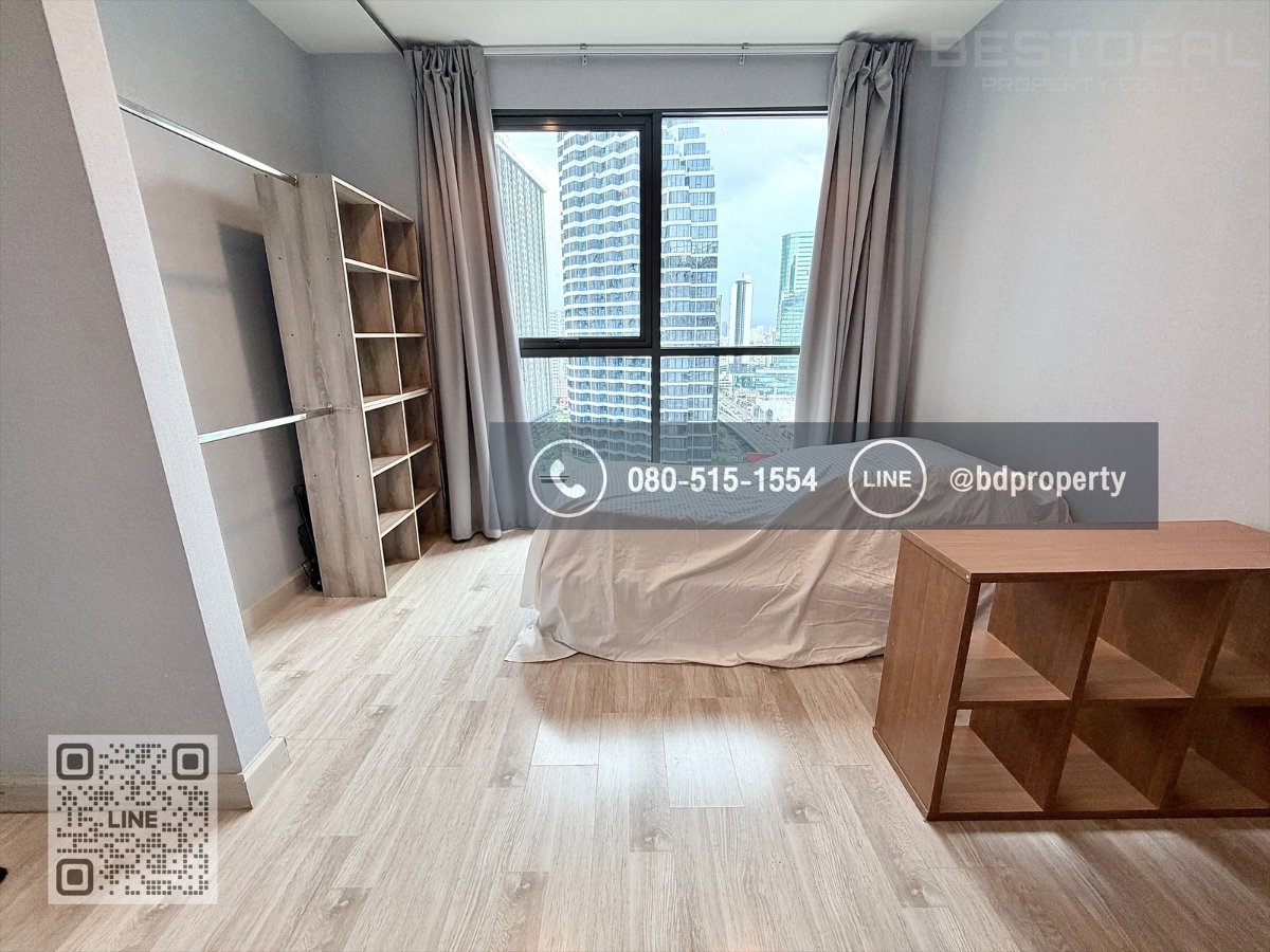 รูป Bestdeal ให้เช่า Studio 22ตรม.ราคา 12,000/เดือนเท่านั้น เฟอร์นิเจอร์และเครื่องใช้ไฟฟ้าครบ “IDEO MOBI RAMA 9” ใกล้MRT และ เซ็นทรัลพระราม 9 เพียง 80 ม. - รูปที่ 5/15