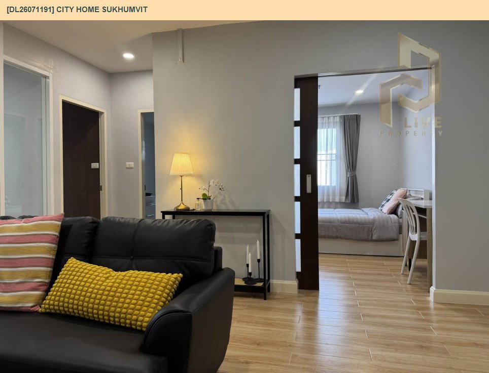 รูป DL26071191 ให้เช่าคอนโด ซิตี้ โฮม สุขุมวิท  (City Home Sukhumvit) ใกล้ BTS อุดมสุข พร้อมเข้าอยู่ โทรด่วน 0653619502 LineID @952jdxxk - รูปที่ 3/7