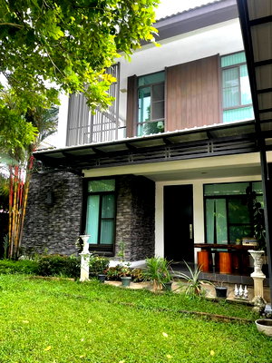 บ้านเดี่ยว ถนนประชาอุทิศ ทุ่งครุ : SJB086🏡บ้านเดี่ยว 100 ตรว. ในโครงการมัณฑนา พื้นที่ใหญ่  หายาก พร้อมเข้าอยู่!ทำเลประชาอุทิศ 72