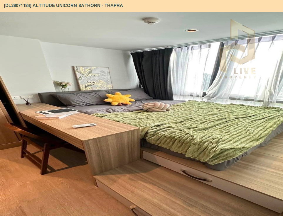 รูป DL26071184 ให้เช่าคอนโด อัลติจูด ยูนิคอร์น สาทร - ท่าพระ (Altitude Unicorn Sathorn - Thapra) ใกล้ BTS ตลาดพลู พร้อมเข้าอยู่ โทรด่วน 0638692663 LineID @952jdxxk - รูปที่ 13/17