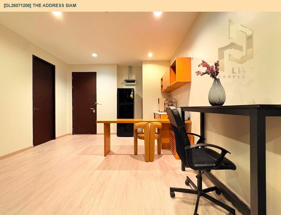 รูป DL26071206 ให้เช่าคอนโด ดิ แอดเดรส สยาม (The Address Siam) ใกล้ BTS ราชเทวี พร้อมเข้าอยู่ โทรด่วน 0614453194 LineID @952jdxxk - รูปที่ 5/9