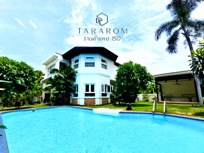 Houses for sale Bangkok : For sale: The most vibrant and inviting detached house, Thararom Ramkhamhaeng 150, corner plot, with maid's room, 4 bedrooms, 3 bathrooms, 132.2 sq.w.