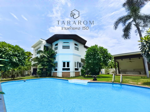 For sale: The most vibrant and inviting detached house, Thararom Ramkhamhaeng 150, corner plot, with maid's room, 4 bedrooms, 3 bathrooms, 132.2 sq.w.