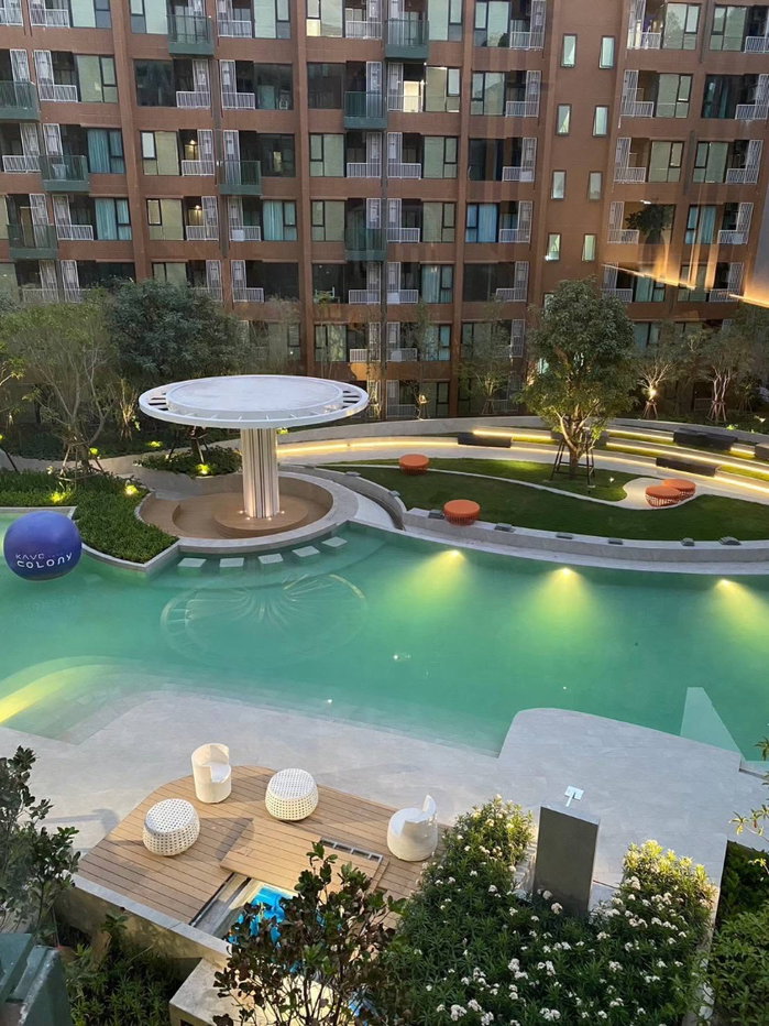 รูป 🏡 ให้เช่า Kave Town Colony 13,000฿💖 ✨ตึก B ชั้น 4 ห้องระเบียงยื่น วิวสระสวย ✅️ พร้อมเข้าอยู่ 1 ส.ค.69 - รูปที่ 3/22