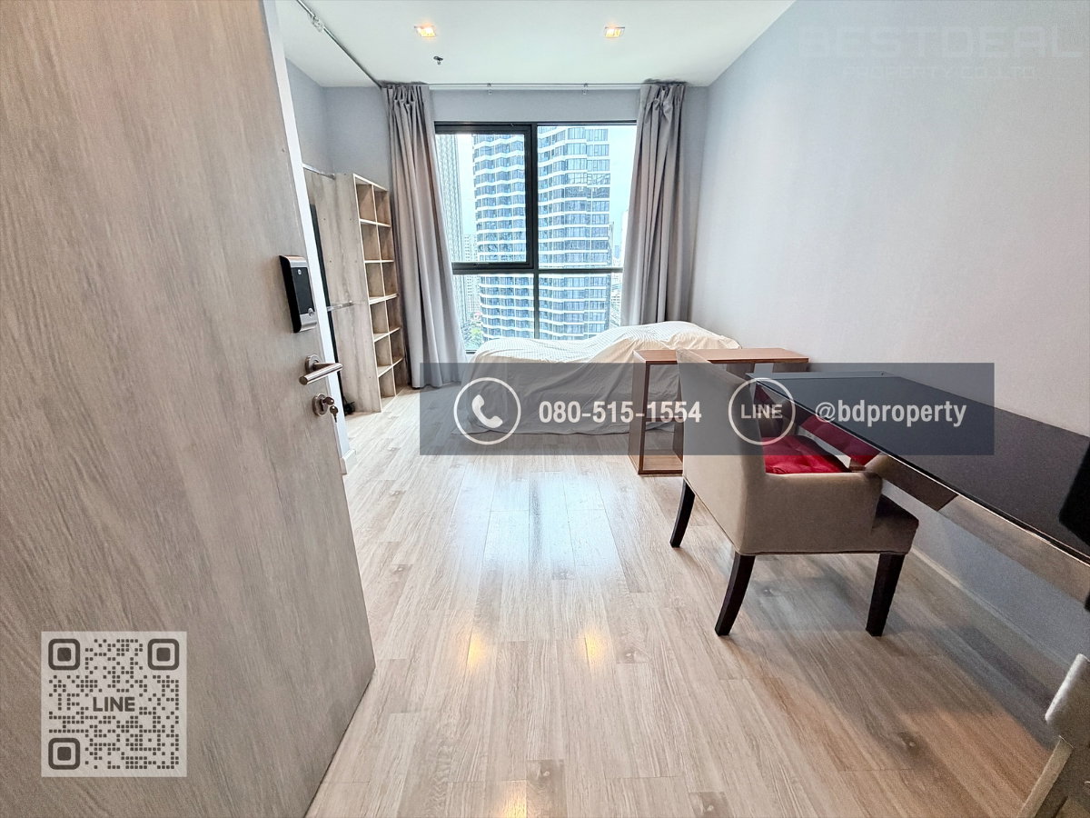 รูป Bestdeal ให้เช่า Studio 22ตรม.ราคา 12,000/เดือนเท่านั้น เฟอร์นิเจอร์และเครื่องใช้ไฟฟ้าครบ “IDEO MOBI RAMA 9” ใกล้MRT และ เซ็นทรัลพระราม 9 เพียง 80 ม. - รูปที่ 9/15