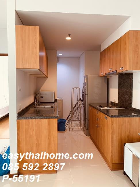 รูป P-55191 📢 ให้เช่าคอนโด Villa Sathorn ใกล้ BTS กรุงธนบุรี 1 นอน 1 น้ำ ชั้น 12 55 ตร.ม. วิวเมือง Line: @easythaihome 085-592-2897 - รูปที่ 10/12