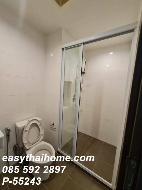 รูป P-55243 📢 ให้เช่าคอนโด The Base Park East Sukhumvit 77 ใกล้ BTS พระโขนง 1 นอน 1 น้ำ ชั้น 7 30 ตร.ม. วิวสระ Line: @easythaihome 085-592-2897 - รูปที่ 7/10