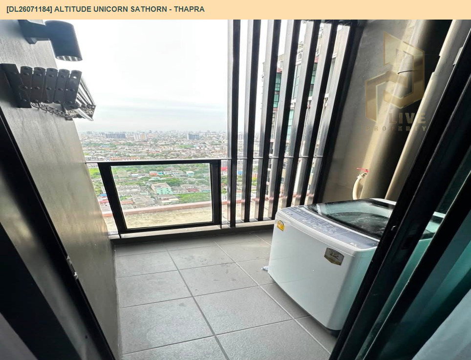 รูป DL26071184 ให้เช่าคอนโด อัลติจูด ยูนิคอร์น สาทร - ท่าพระ (Altitude Unicorn Sathorn - Thapra) ใกล้ BTS ตลาดพลู พร้อมเข้าอยู่ โทรด่วน 0638692663 LineID @952jdxxk - รูปที่ 16/17