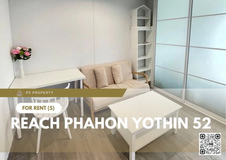 รูปภาพ For rent ✨REACH Phahon Yothin 52✨Beautiful corner room, wide front, open view, fully furnished. Ready to move in 🚆near BTS Saphan Mai