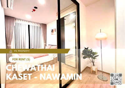Condos for rent : For rent ✨ Chewathai Kaset - Nawamin ✨ Complete furniture and electrical appliances.