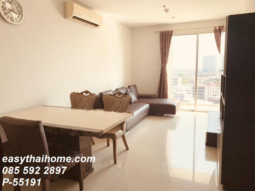 รูป P-55191 📢 ให้เช่าคอนโด Villa Sathorn ใกล้ BTS กรุงธนบุรี 1 นอน 1 น้ำ ชั้น 12 55 ตร.ม. วิวเมือง Line: @easythaihome 085-592-2897 - รูปที่ 9/12