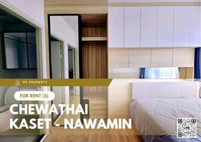 คอนโดให้เช่า : ให้เช่า 📍 Chewathai Kaset - Nawamin 📍 เฟอร์นิเจอร์ และ เครื่องใช้ไฟฟ้าครบ ใกล้ Central ลาดพร้าว