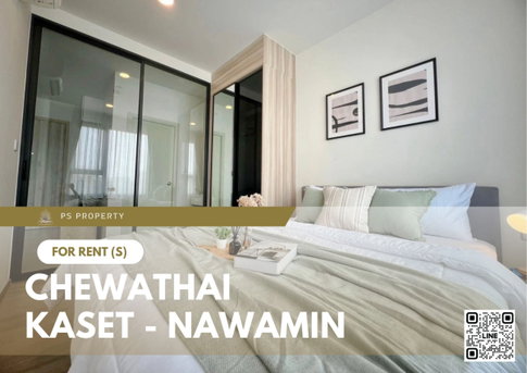 For rent ✨ Chewathai Kaset - Nawamin ✨ complete furniture and electrical appliances, near Major Ratchayothin.