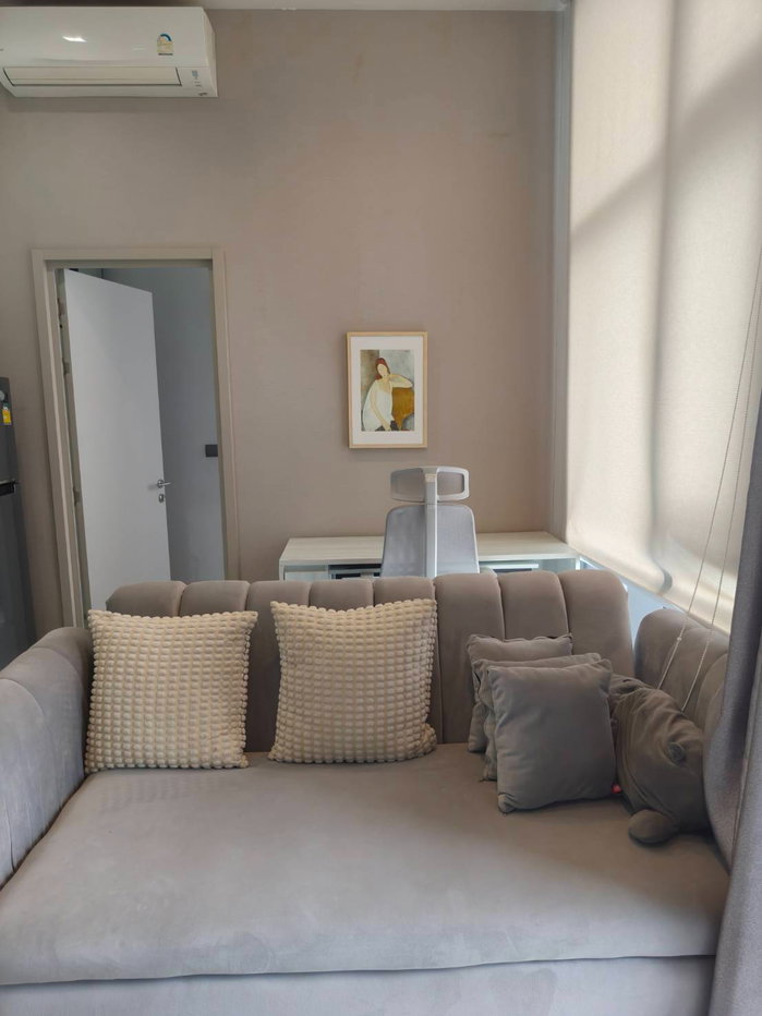 รูป Condo for RENT: The Line Sukhumvit 101 𝐒𝐢𝐳𝐞 : 33 sqm.  1 Bed 1 Bath /Corner / River View + Bang Kachao view / Balcony / High Ceiling 3.3m. on 26th - รูปที่ 3/16