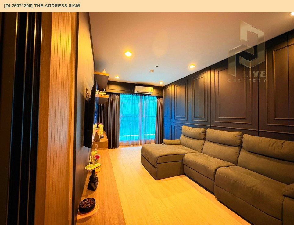 รูป DL26071206 ให้เช่าคอนโด ดิ แอดเดรส สยาม (The Address Siam) ใกล้ BTS ราชเทวี พร้อมเข้าอยู่ โทรด่วน 0614453194 LineID @952jdxxk - รูปที่ 2/9