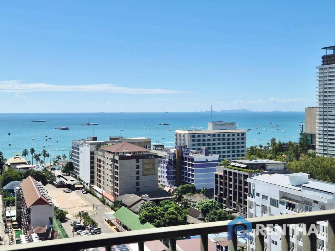 Rare Direct Sea View | 2-Bedroom at The Base Central Pattaya | Foreign Quota | Best Price!