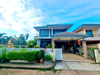 บ้านเดี่ยว ม.เกษตรศาสตร์ ศรีราชา : บ้านเดี่ยวหลังใหญ่ คันทรีโฮม เลคแอนด์พาร์ค ศรีราชา ชลบุรี พร้อมอยู่ 
