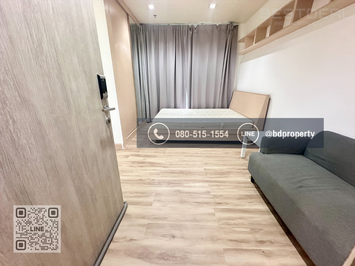 รูป Bestdeal ให้เช่า Studio 22ตรม.ราคา 13,000/เดือนเท่านั้น เฟอร์นิเจอร์และเครื่องใช้ไฟฟ้าครบ “IDEO MOBI RAMA 9” ใกล้MRT และ เซ็นทรัลพระราม 9 เพียง 80 ม. - รูปที่ 8/13
