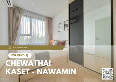 For rent 📍 Chewathai Kaset - Nawamin 📍 Fully furnished and equipped with electrical appliances, near Central Ladprao