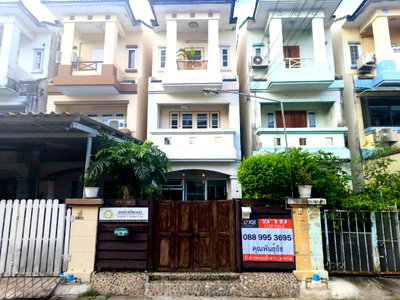 ทาวน์โฮม กรุงเทพมหานคร : ขายทาวน์โฮม 3 ชั้น หมู่บ้านมวลชนธานี บางแวก พร้อมอยู่ ใกล้รถไฟฟ้า MRT หลักสอง#LB128 – 001238