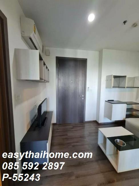 รูป P-55243 📢 ให้เช่าคอนโด The Base Park East Sukhumvit 77 ใกล้ BTS พระโขนง 1 นอน 1 น้ำ ชั้น 7 30 ตร.ม. วิวสระ Line: @easythaihome 085-592-2897 - รูปที่ 6/10